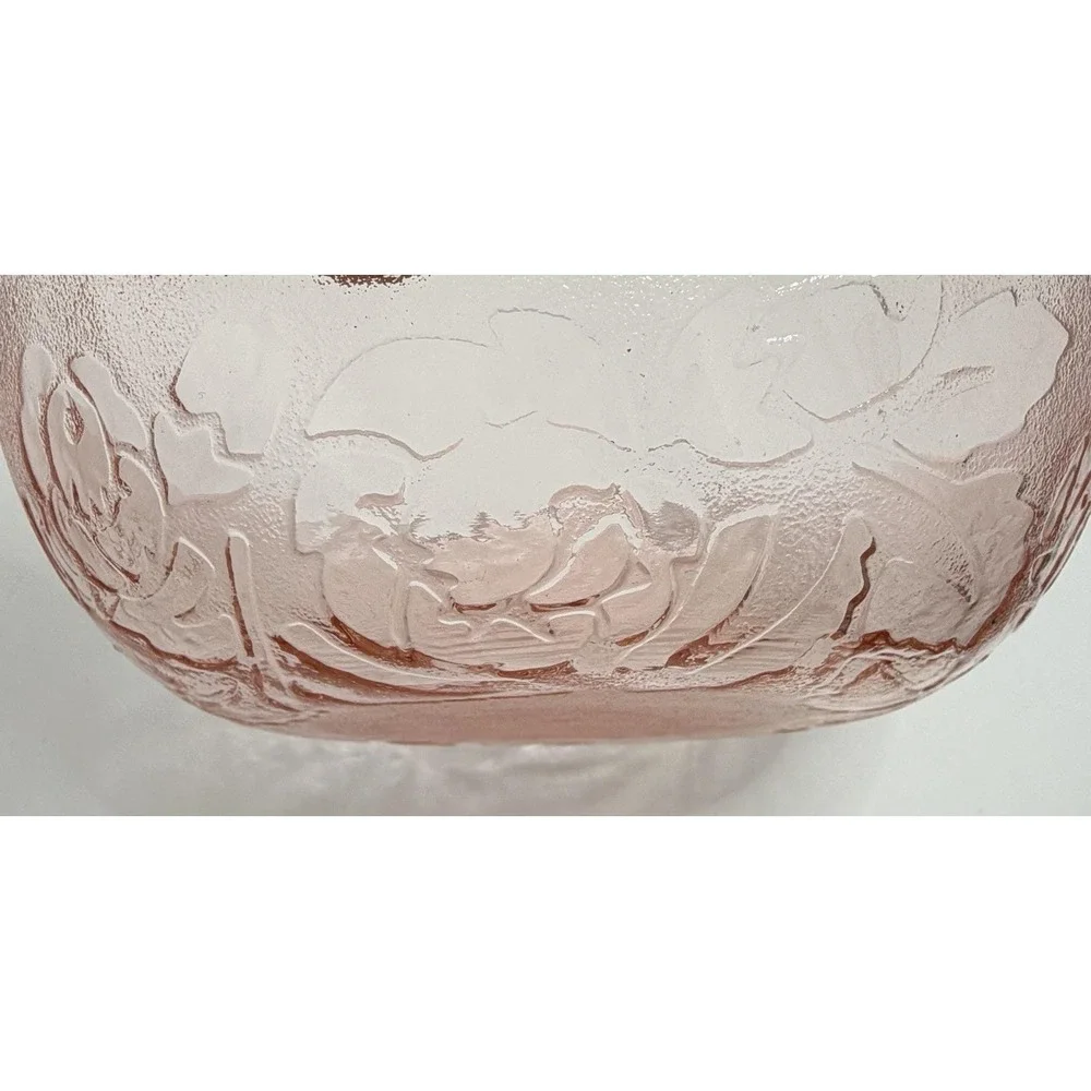 2 Arcoroc France Rosaline Rosa Pink Glass Bowls 6